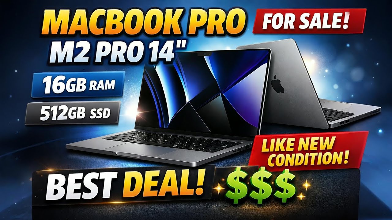 MacBook Pro M2 Pro 14” FOR SALE | 16GB RAM • 512GB SSD | Like New 💻🔥