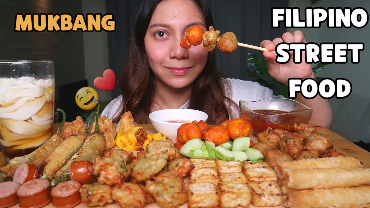 FILIPINO STREET FOOD MUKBANG | Kwek Kwek, taho, Fishball, Cheese Stick, Dynamite, etc! | Mukbang PH