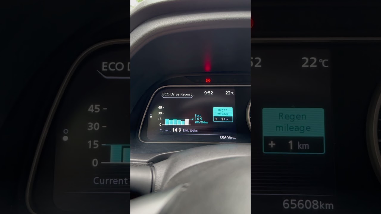 Средний расход город трасса Nissan Leaf 40kWh 2019