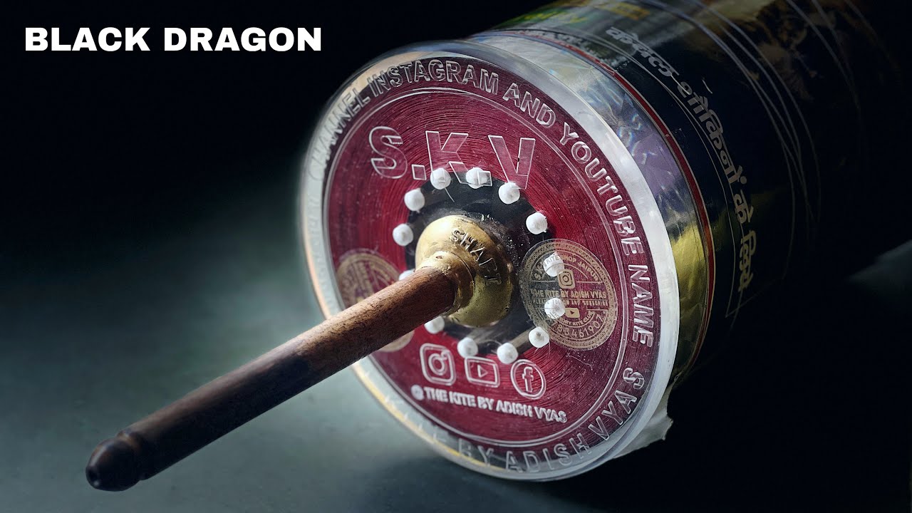 पतंग काटने के लिए सर्वश्रेष्ठ मांझा 2026 | [Black dragon, 🐉] समीक्षा और परीक्षण 🪁 @skvshopjaipur193 