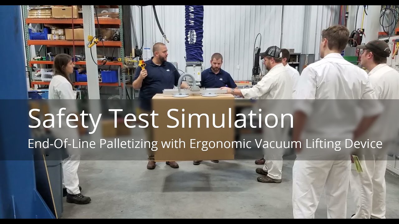 Vacuum Lifting Device For End-Of-Line Palletizing - Safety Demo