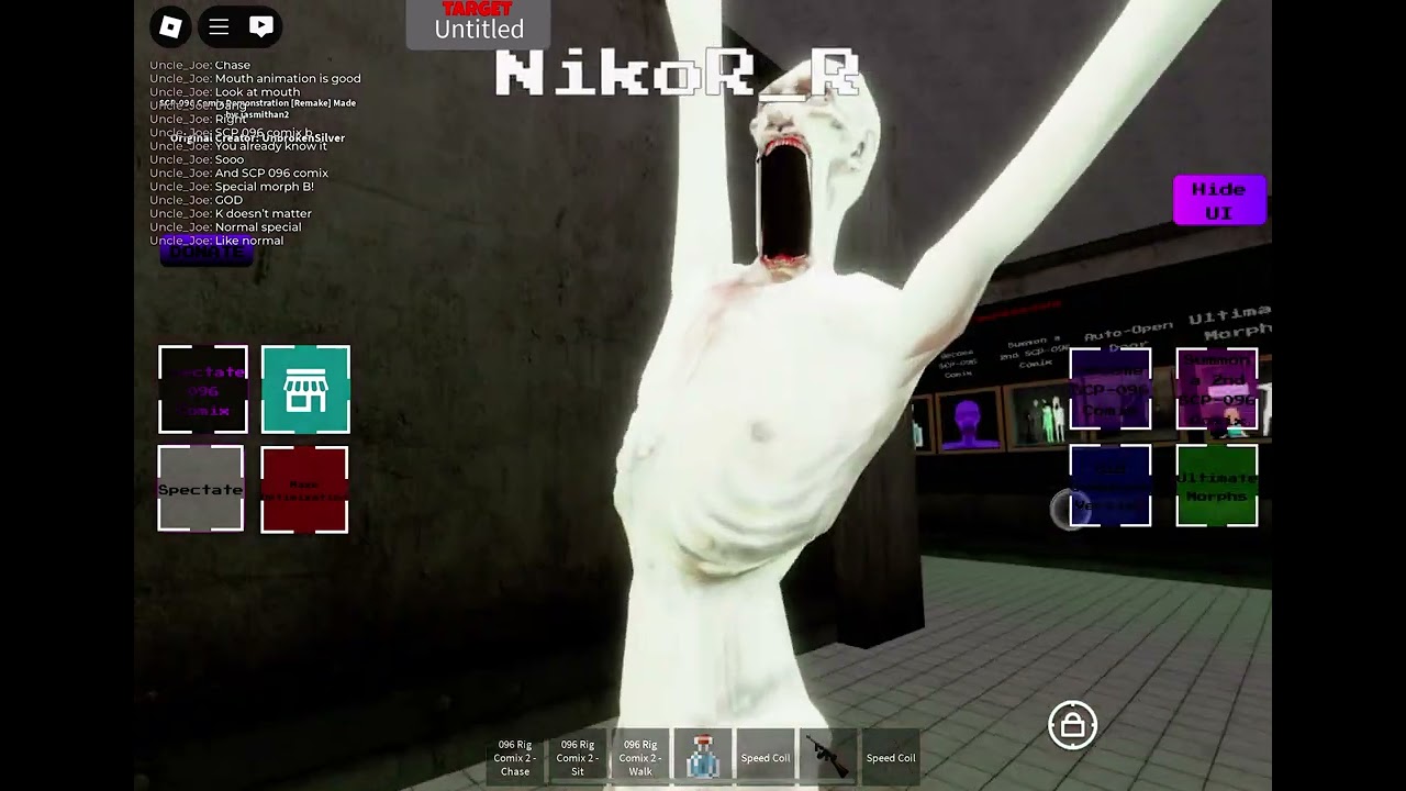 Today I’ll show you the ultimate morphs in SCP 096 comix demonstration remake