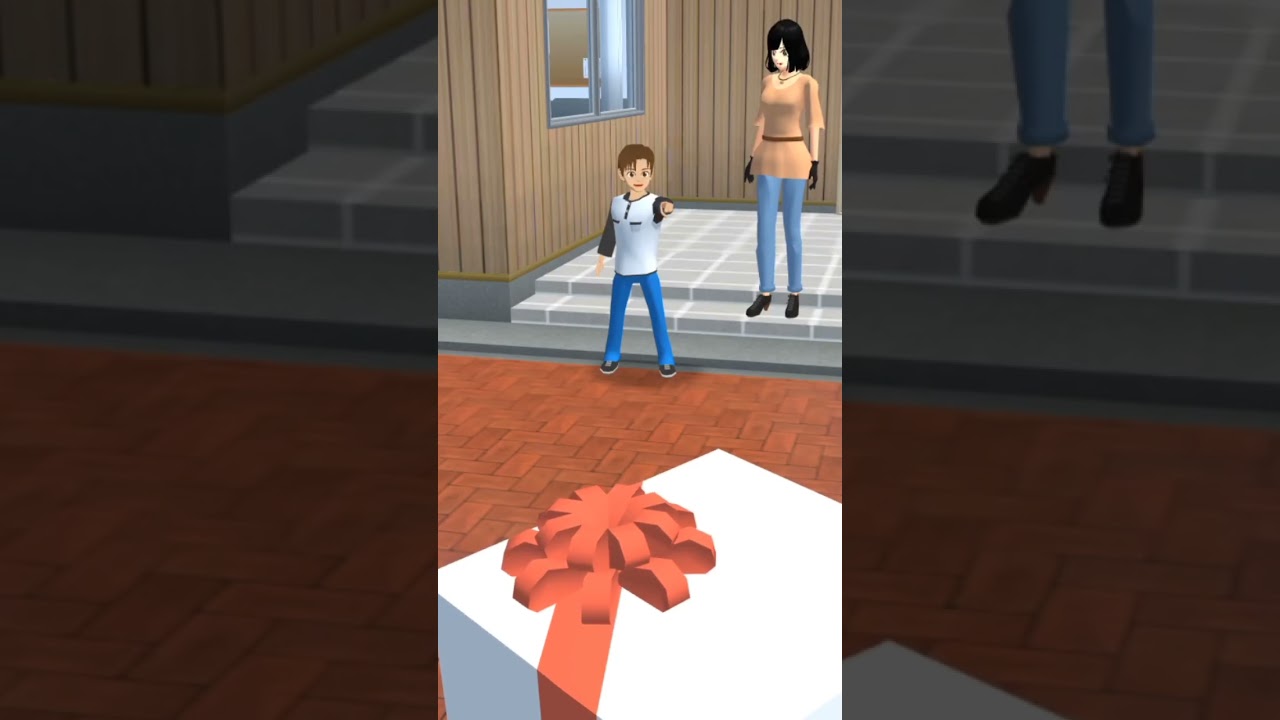 Adek sembunyi didalam kardus#aliekaexcelanza #sakuraschoolsimulator