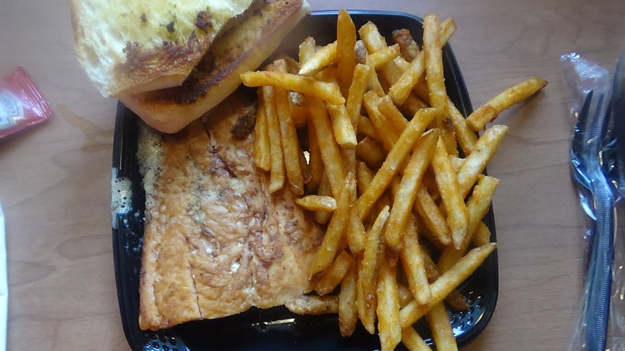 ASMR Eating Denny's Wild Alaska Salmon