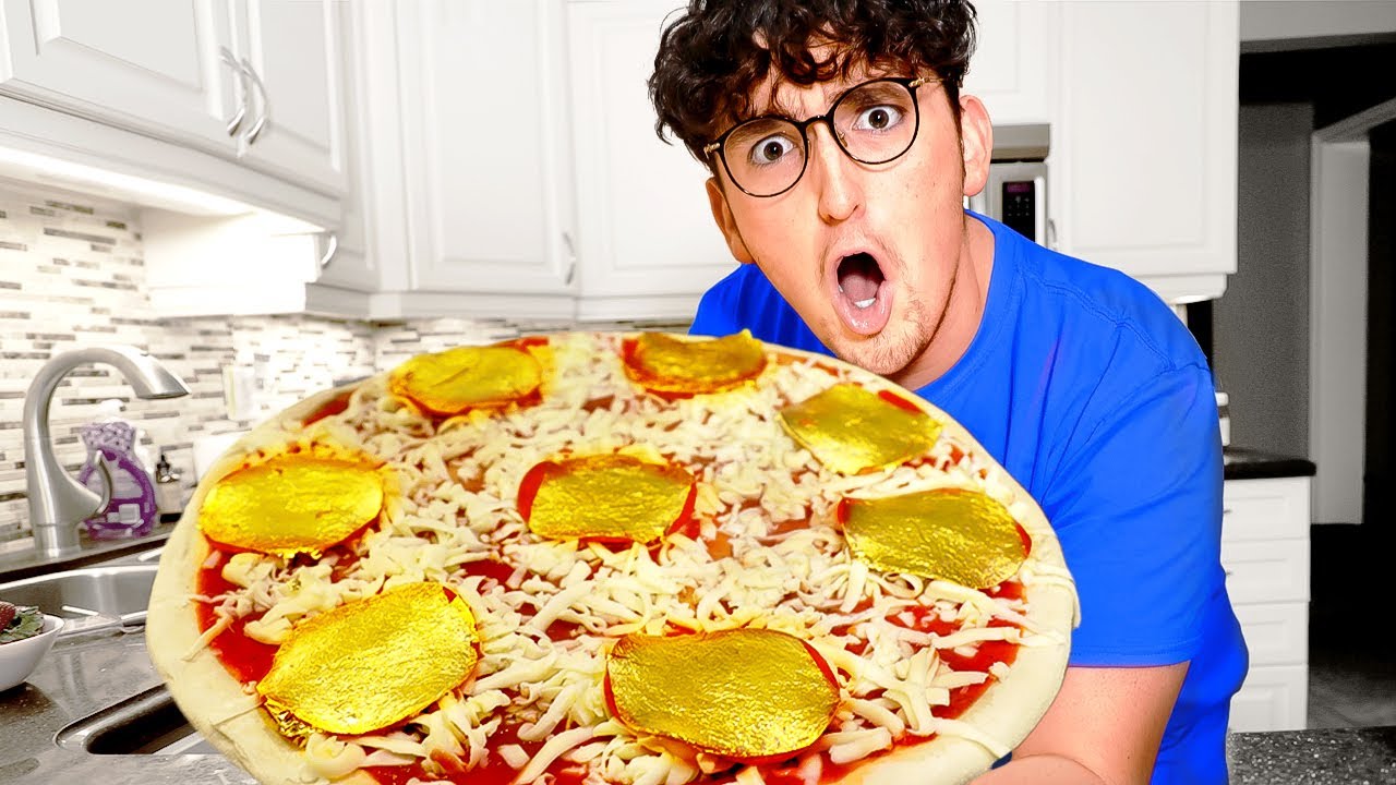 Only EATING GOLD Food For 24 Hours!