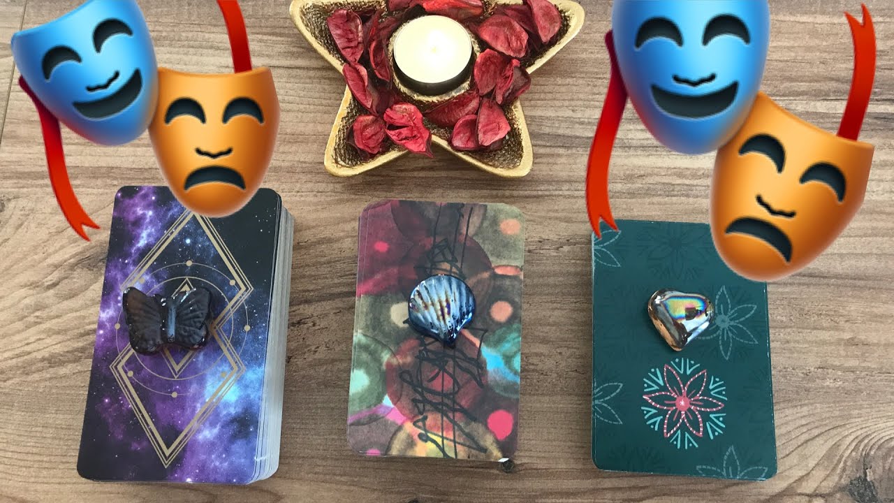 (Aklımdaki kişi) Sana karşı maskelediği duygusu ve düşüncesi nedir ? ♥Üç deste tarot açılımı♥
