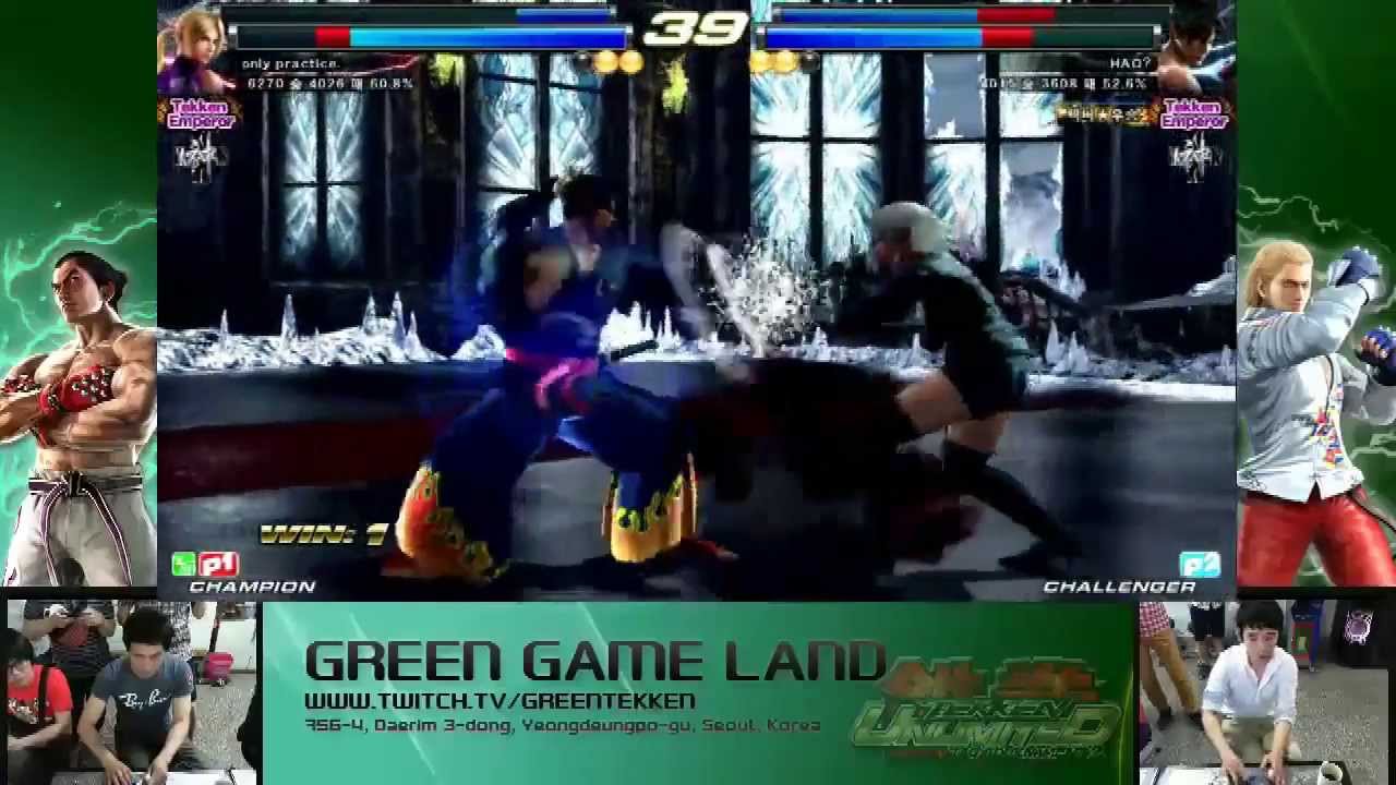 Tekken Tag 2 Unlimited Only Practice (Nina/Lars) vs Hao (Feng/Jin)
