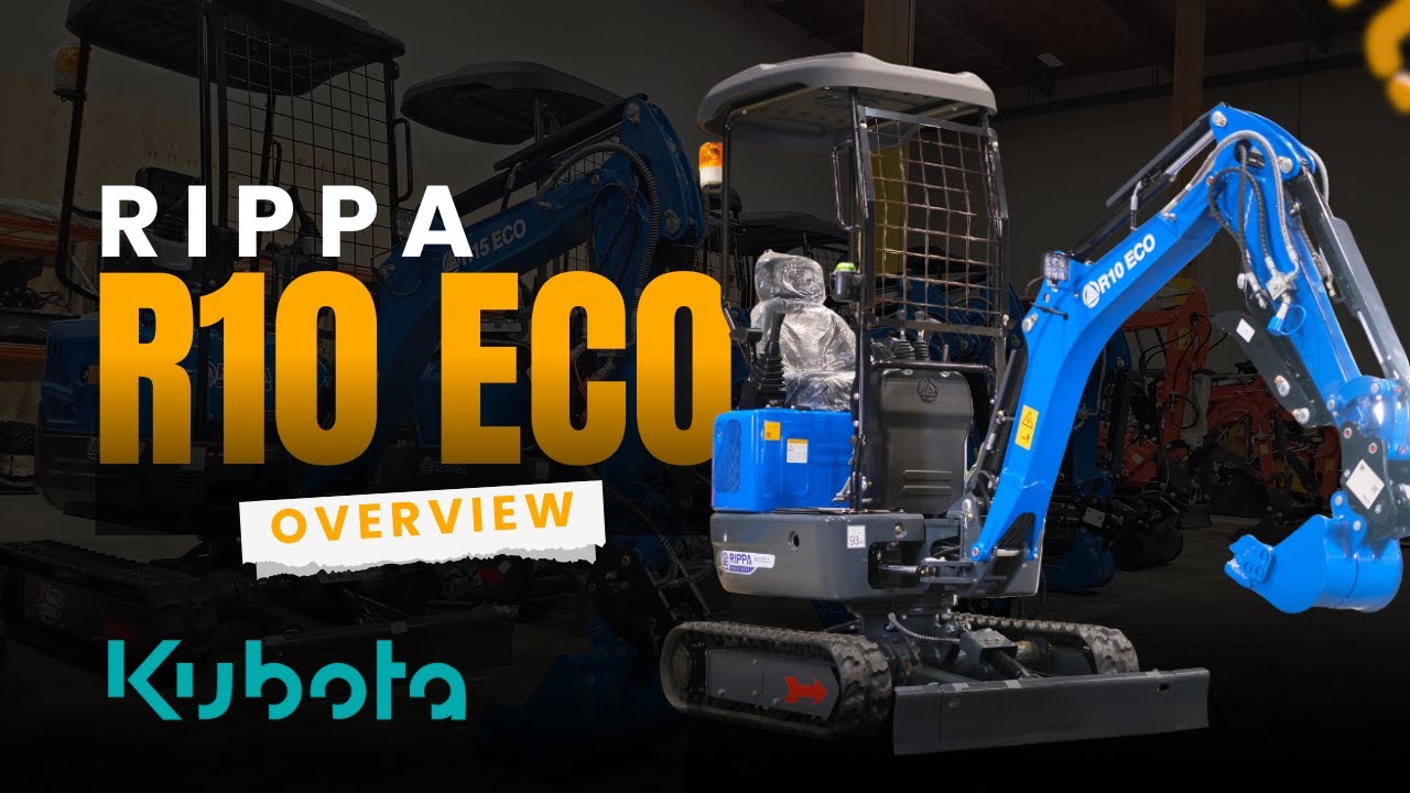 Rippa R10Eco Kubota Diesel Mini Excavator Overview | Best Seedling LLC