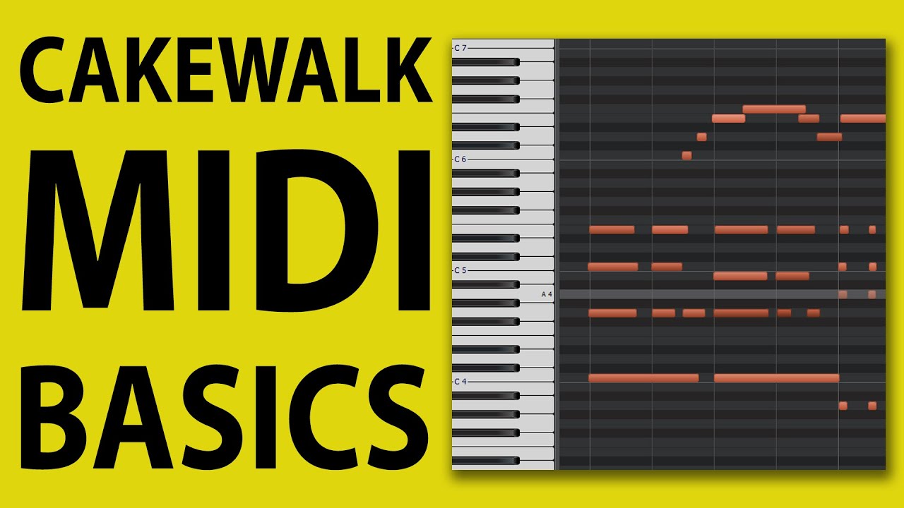 Как использовать Cakewalk от Bandlab — Основы MIDI