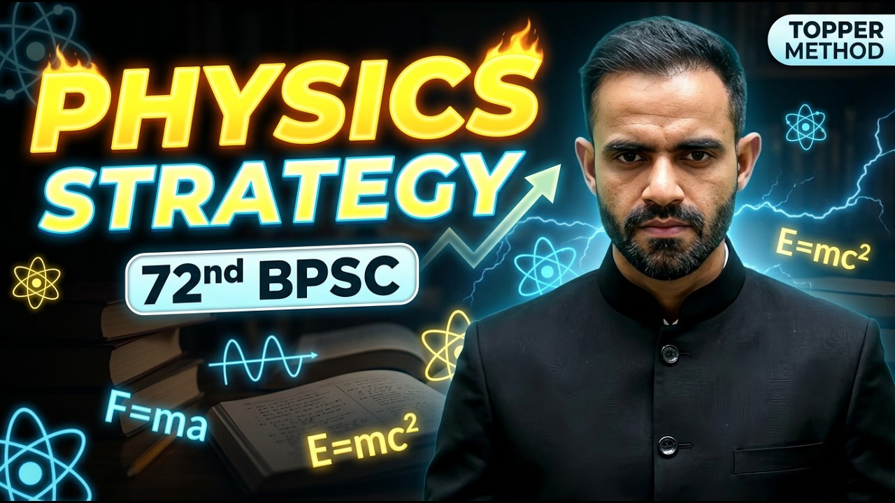 BPSC 72 Physics Complete Strategy | Science pyq analysis for 72nd BPSC