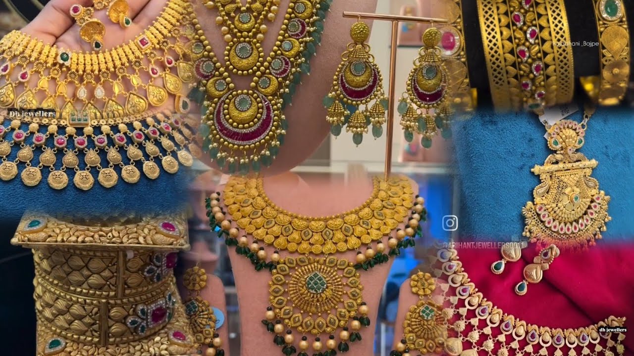 New darbari gold jewellery design only for you 💝💫🤗  #viral #wedding #darbar #jewellery #subscribe 