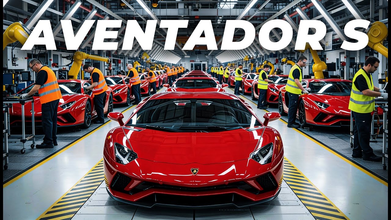 Inside the Lamborghini Aventador S Assembly Line: Full Build in 10 Minutes