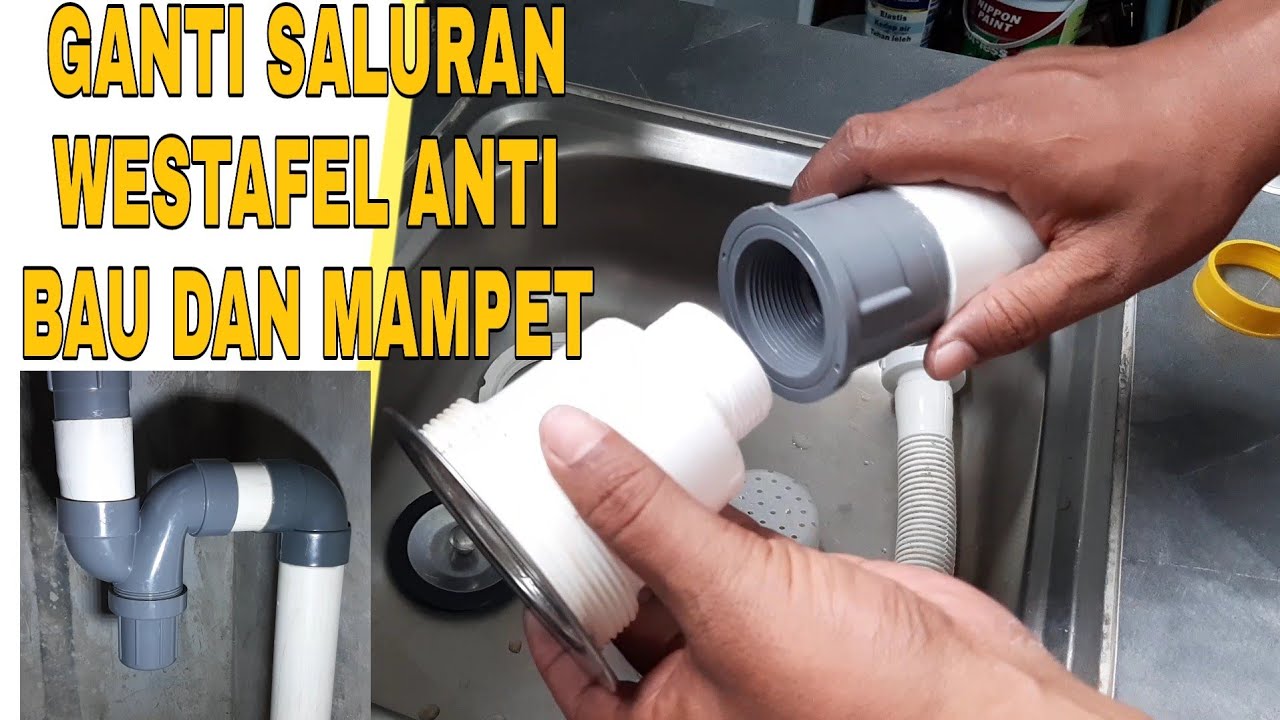 Tips Membuat Saluran Westafel / Bak Cuci Piring Anti Bau Dan Mampet || MURAH DAN EFISIEN
