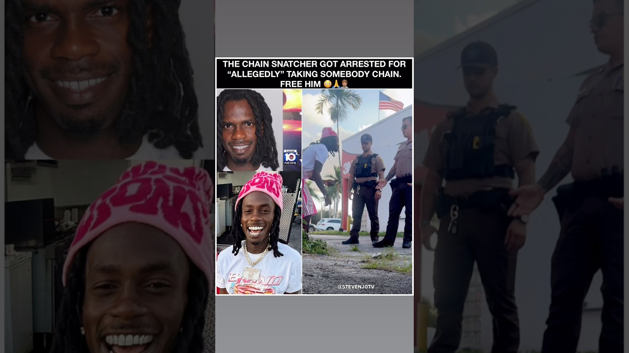 The Chain Snatcher got arrested for &ldquo;allegedly&rdquo; taking somebody chain 😳🙏🤦🏽