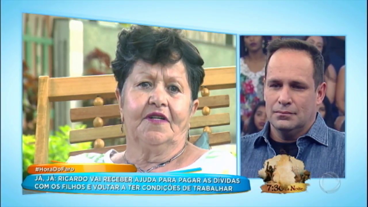 Mãe de ex-Polegar não vai ao palco, mas grava vídeo aceitando o pedido de perdão do filho