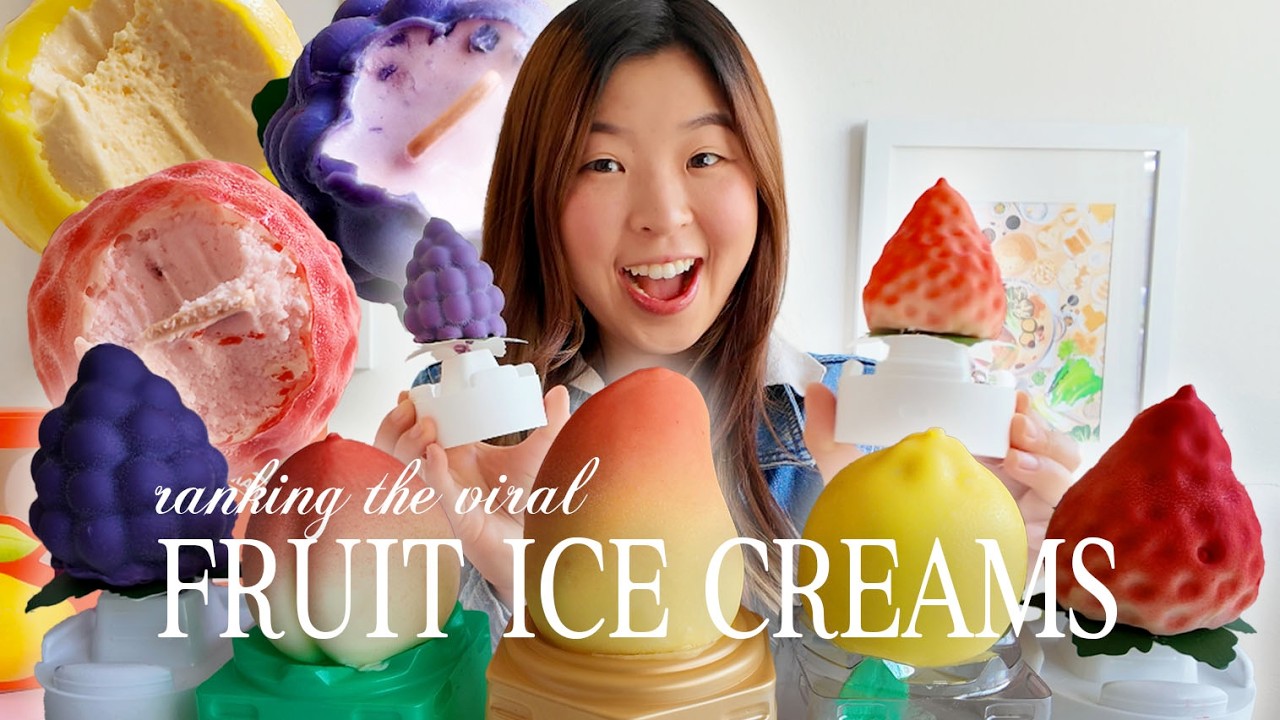 Ranking Every Viral Fruit Shaped Ice Cream 🍦🍓🍇