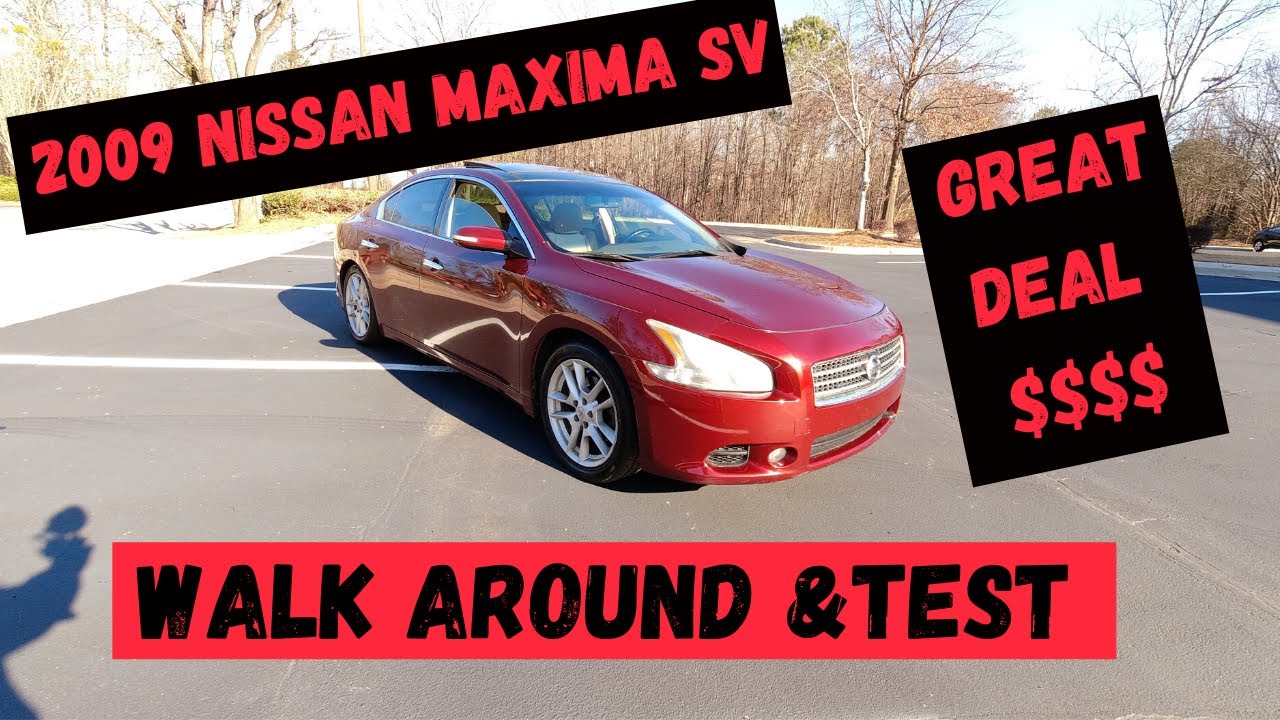 2009 NISSAN MAXIMA SV PREMIUM  WALK AROUND & TEST DRIVE 😁