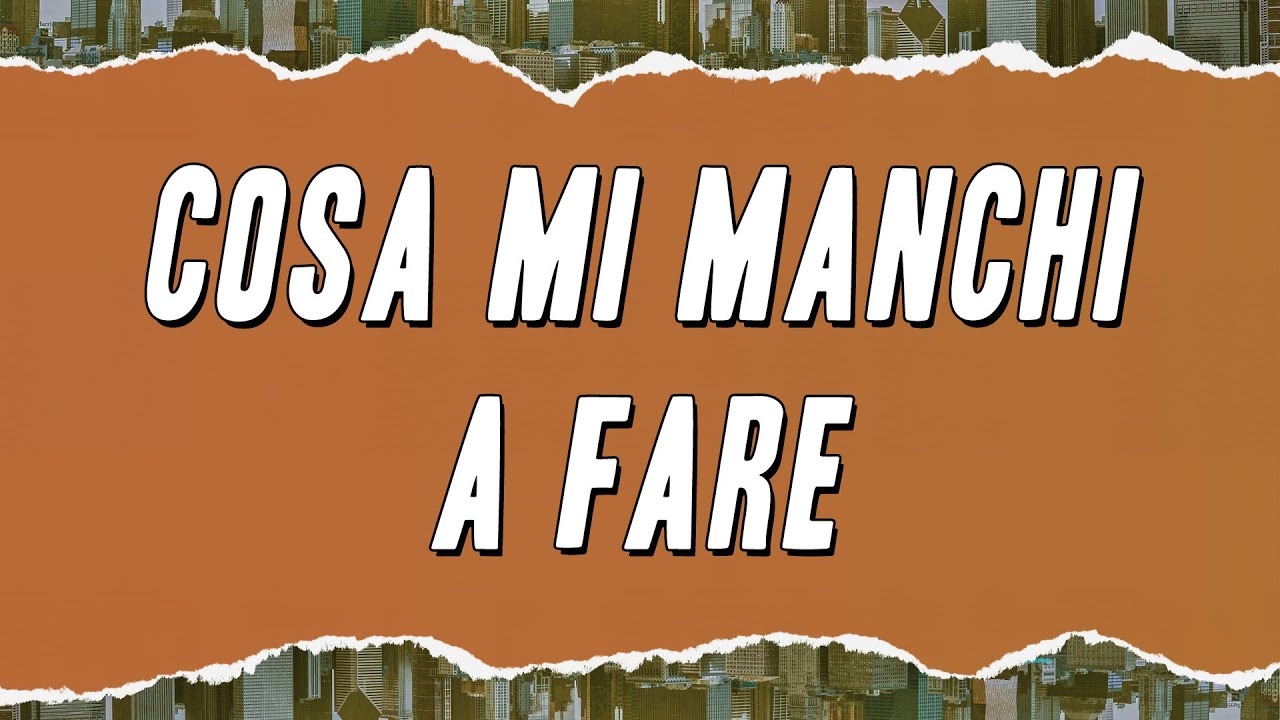Calcutta - Cosa mi manchi a fare (Testo)
