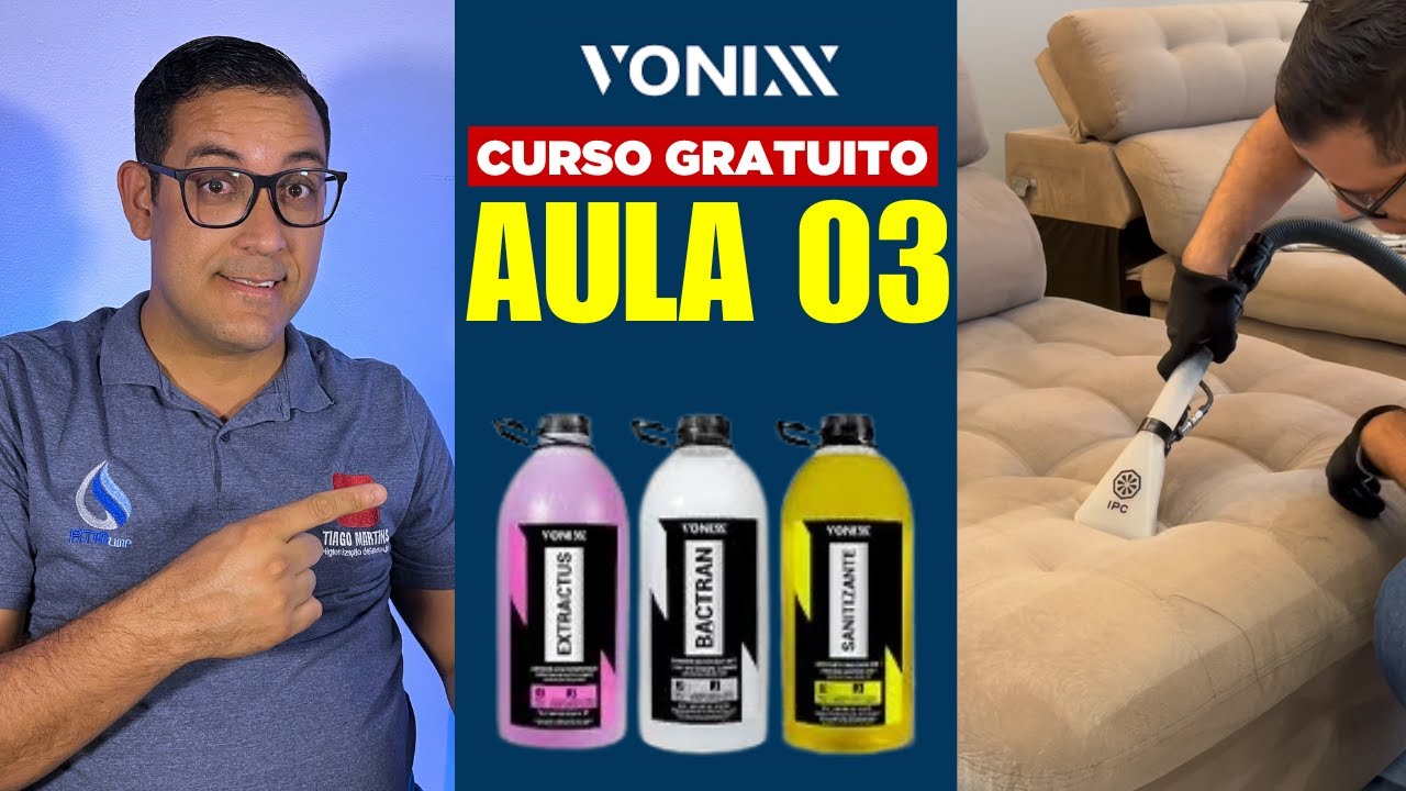 CURSO DE LIMPEZA DE ESTOFADOS GRATUITO  SISTEMA VS