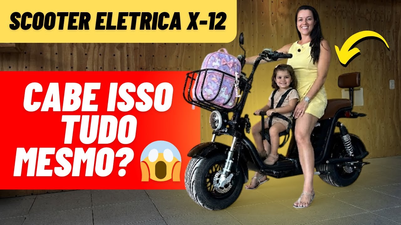 Scooter elétrica X-12 da pra colocar acessórios? Vale a pena? Saiba agora.