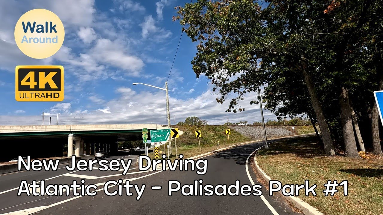 【4K60】 New Jersey Driving Tour: Atlantic City - Palisades Park #1