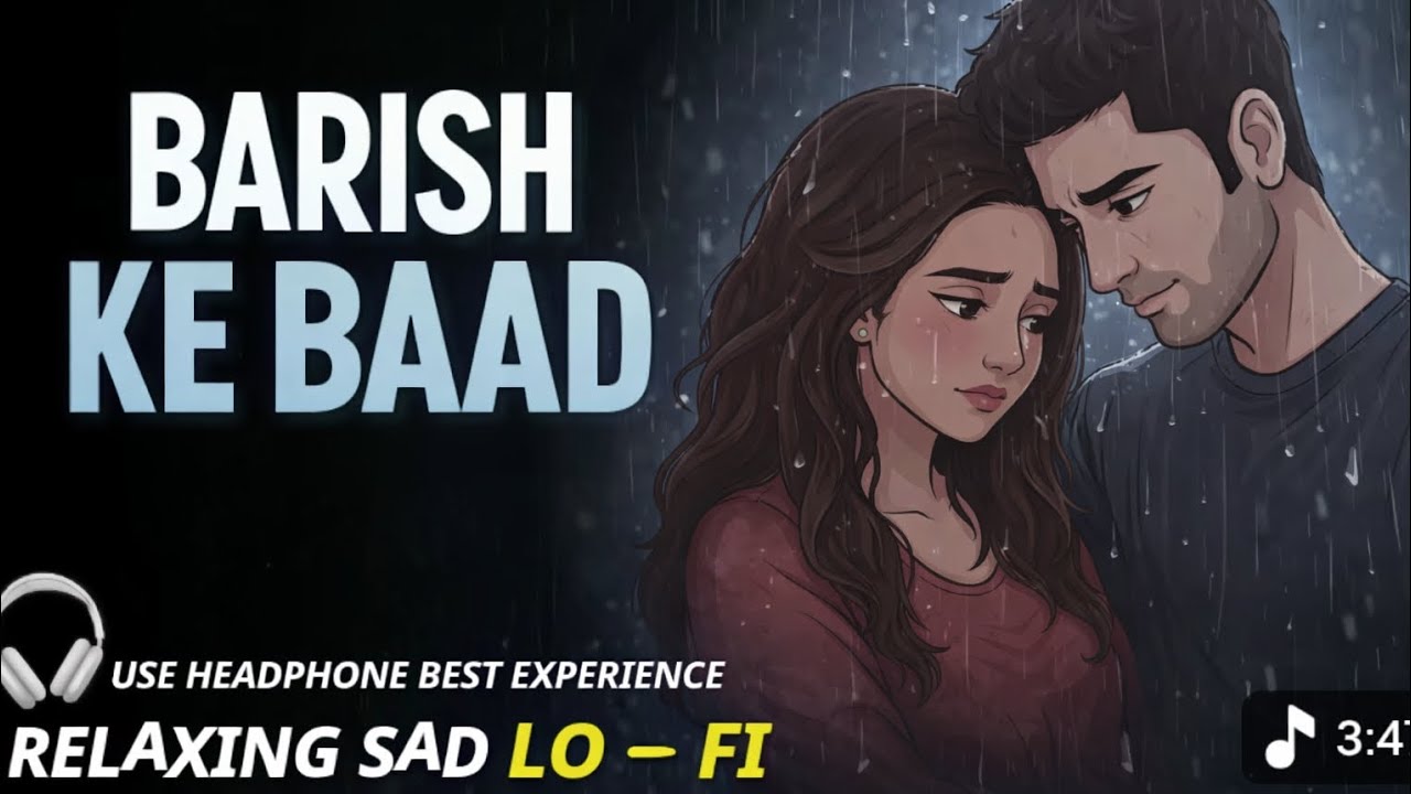 Barish Ke Baad 💔 | Relaxing Sad Lo-Fi Song | Use Headphones 🎧