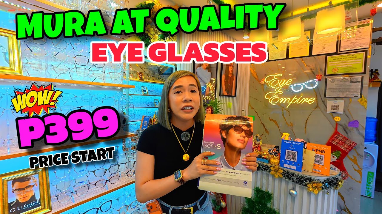 QUALITY AT MURANG PAGAWAAN NG EYE GLASSES SA QUIAPO  AS LOW AS 399 PESOS COMPLETE SET | OPTICAL SHOP