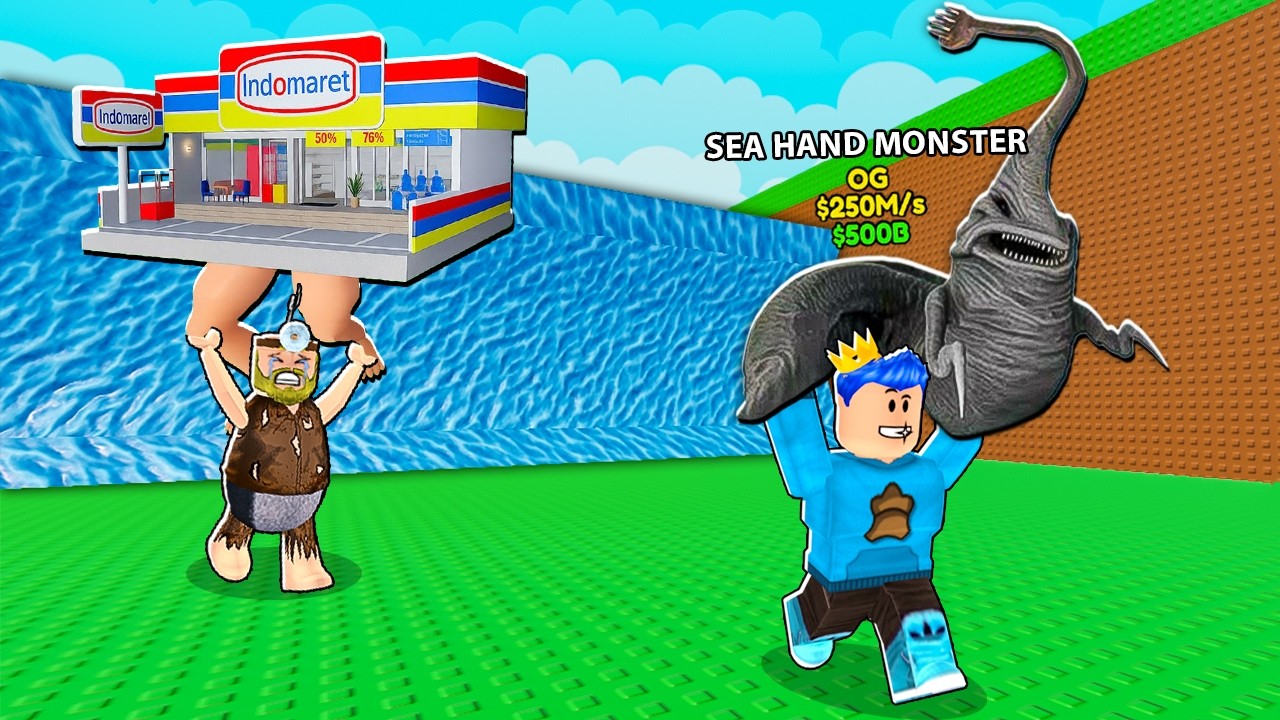 GAME AKU RILIS!! KABUR DARI TSUNAMI DAN SELAMATKAN ANOMALI INDONESIA DI ROBLOX!