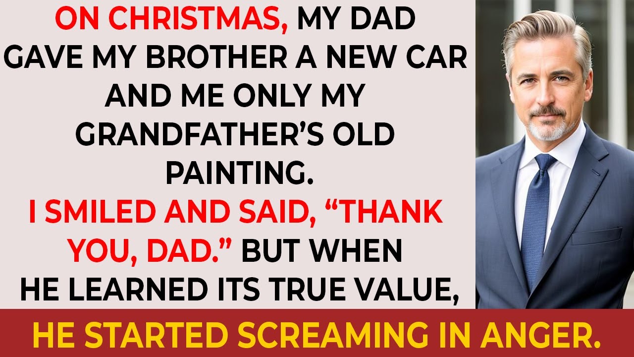 My Dad Gifted My Brother a New Car While I Got an Old Painting on Christmas — But He Didn’t Know…