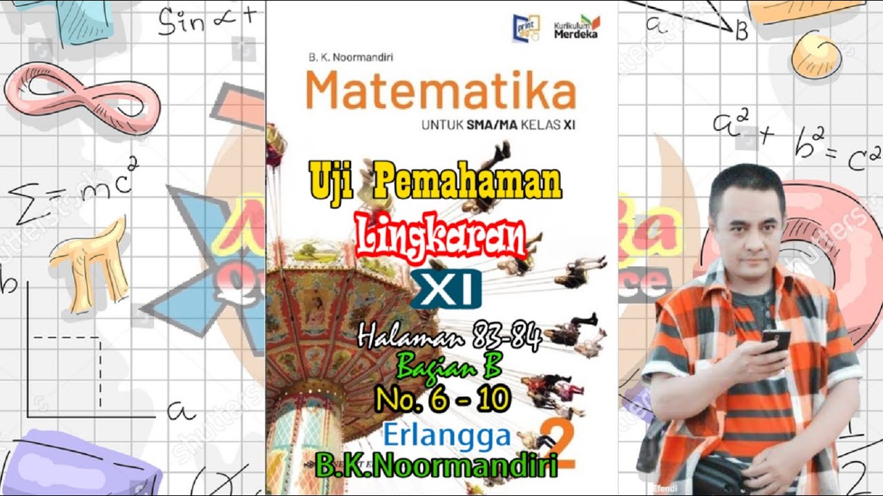 Jawaban Uji Pemahaman Lingkaran: Soal hal 83 - 84 B nomor 6 - 10 Erlangga Lengkap & Mudah Dipahami!