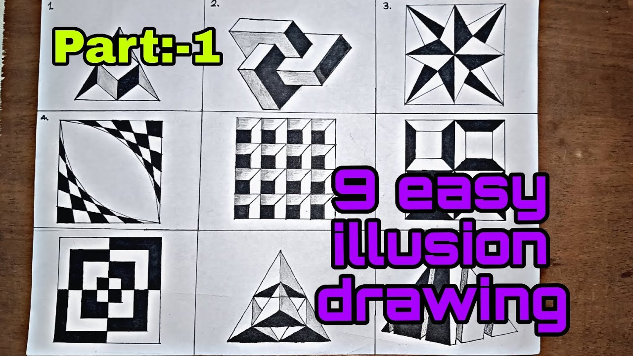 Как рисовать 3D-рисунок // Простой 3D-рисунок-иллюзия || #короткометражки #искусство #иллюзия #ри...