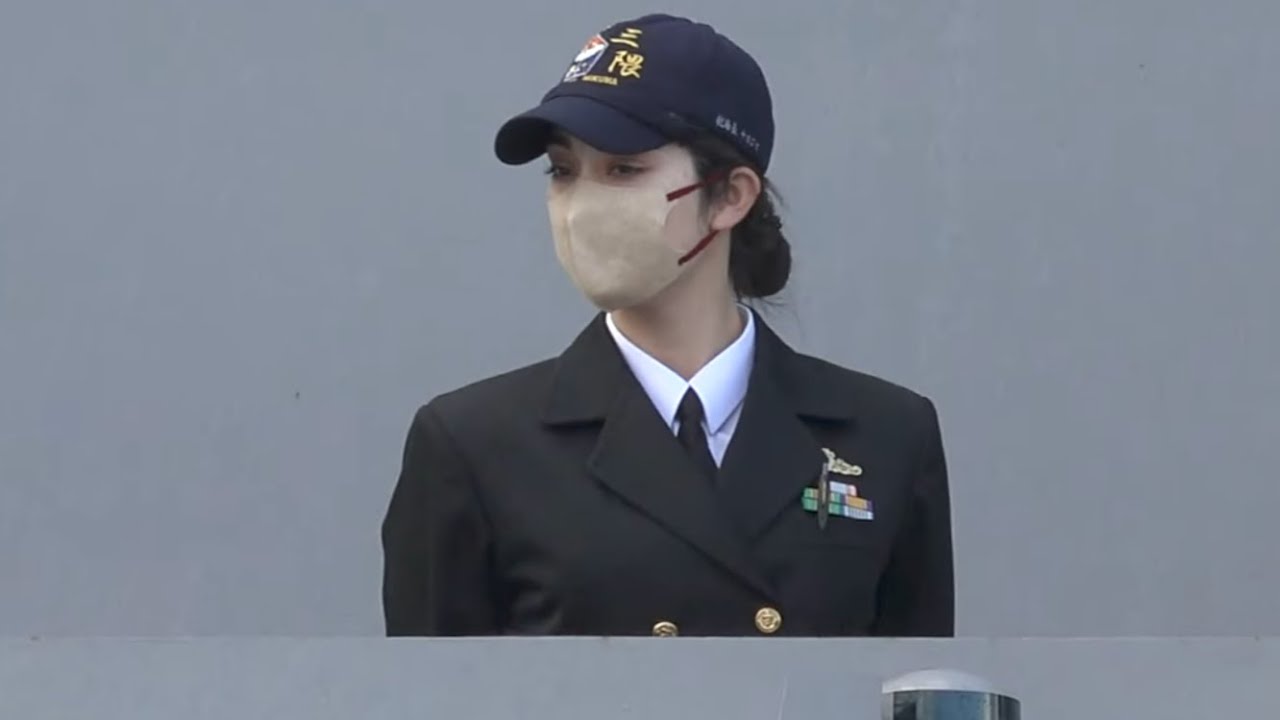 【一角ステルス】海上自衛隊 最新鋭護衛艦 みくま『三隈』長崎港出港　JMSDF 