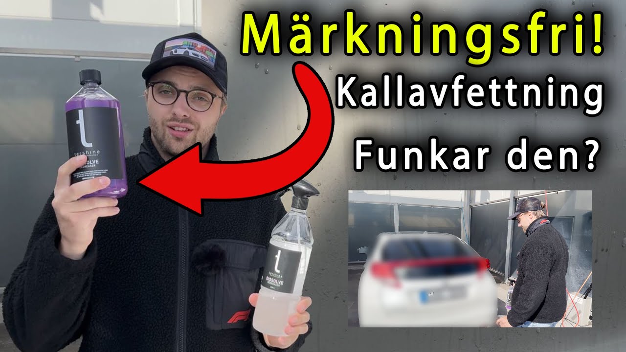 Test Märkningsfri Kallavfettning Tershine Nyhet Biosolve
