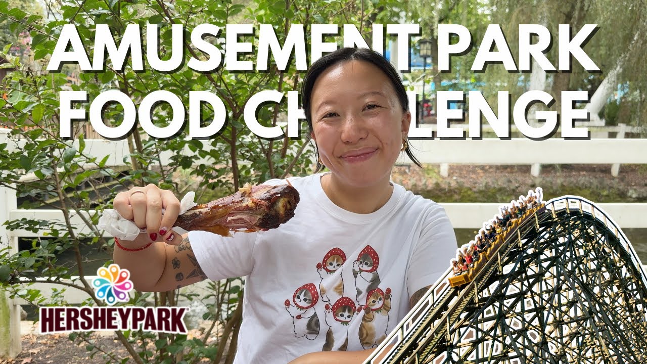 can we eat everything at HERSHEY PARK?🎢 🍫 $40 All Day Dining Pass review & food challenge