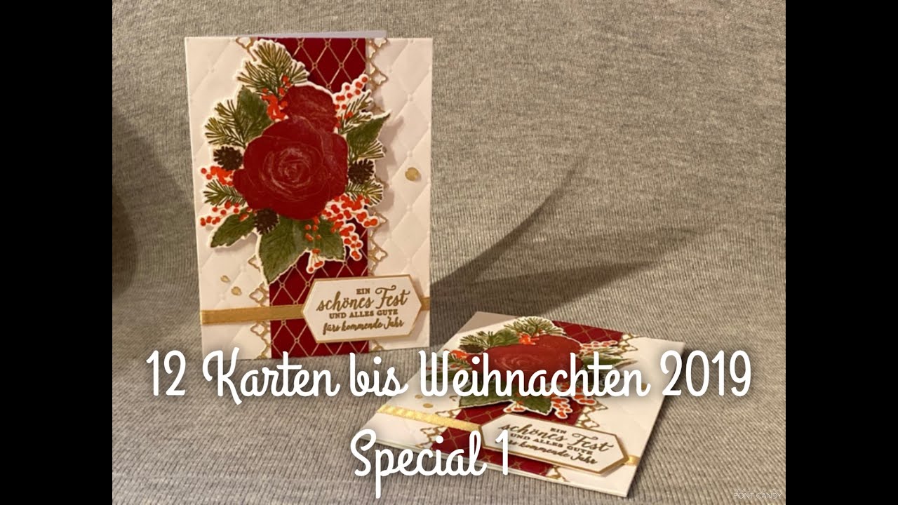 12 Karten bis Weihnachten 2019 | Special 1 | mit Produkten von Stampin' Up!