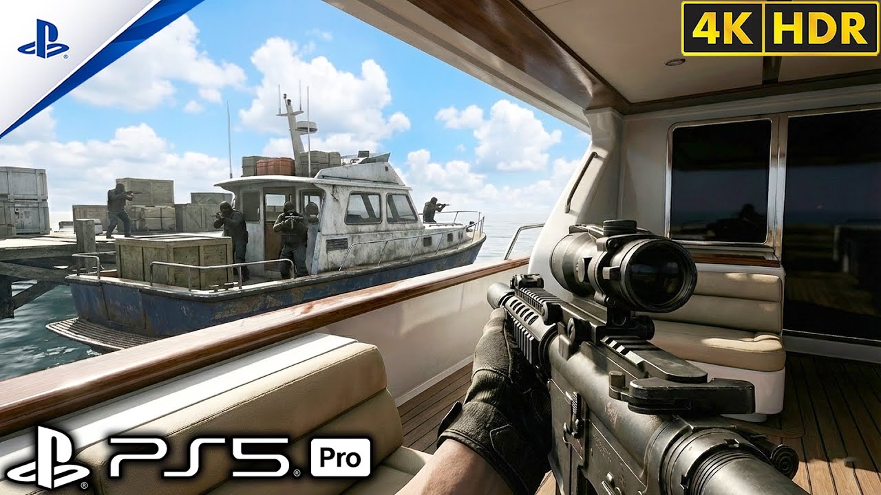 (PS5) Tactical Raid on an Amsterdam Cartel Ship | Ultra Realistic Gameplay [4K60FPS] Call of Duty
