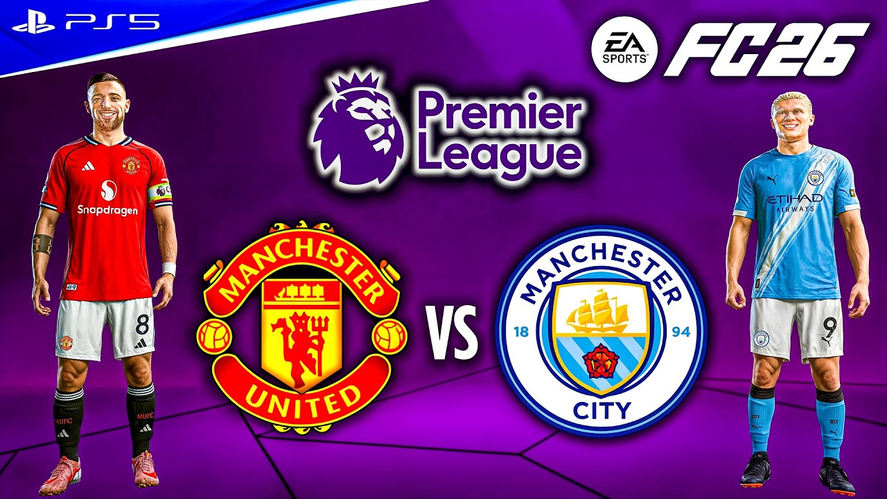 FC 26 - Manchester United vs. Manchester City Ft. Rashford, Vinicius, | Premier League | PS5 [4K60]
