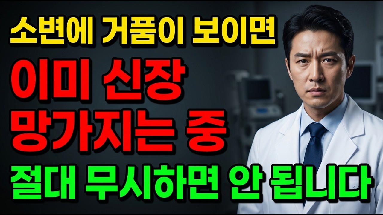 소변에 거품이 보인다면 절대 무시하지 마세요｜신장이 망가지기 직전의 신호