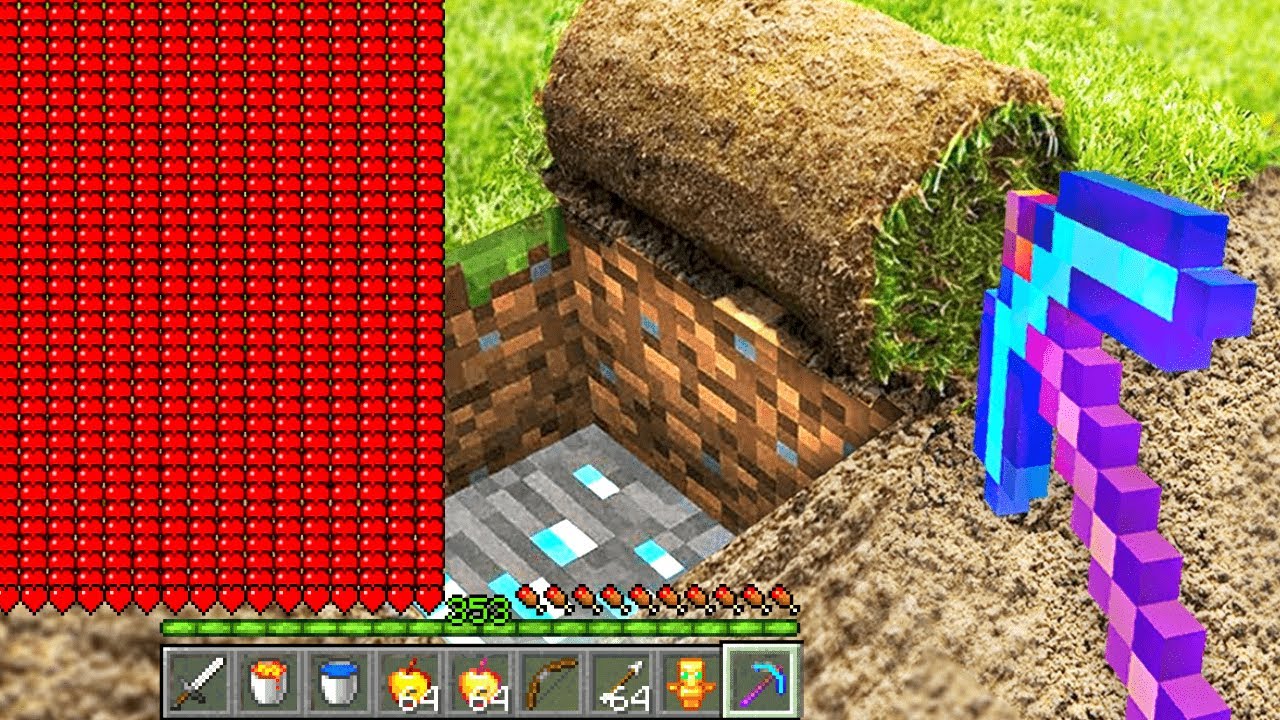 【マイクラ】ハートが増えるたびにリアルになっていくマインクラフト