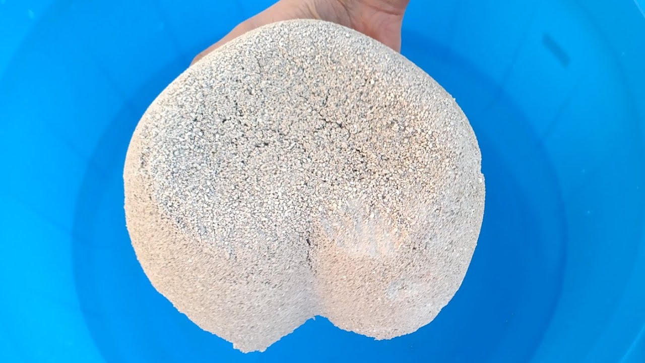 Result 🤍|| Part 1 ||Grainy cement Hearts crumbling dipping and dry crumbling on Paste #asmr #satisfy