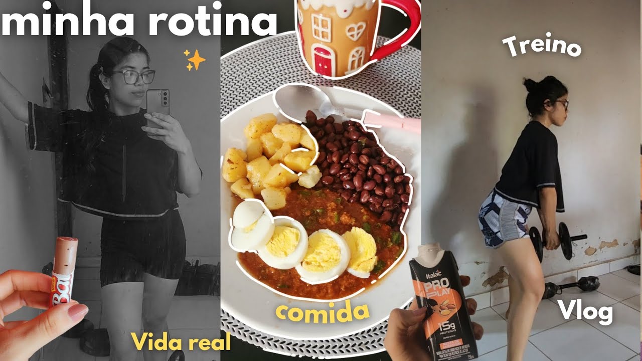 Daily vlog - Tudo que estou comendo em 1 dia com 1.570kcal + meus treino em casa !!✨️