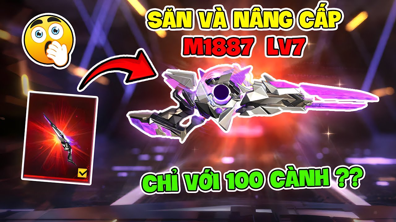 Free Fire | Найдите и улучшите M1887 Cosmic Destruction до 7-го уровня, используя всего 100 веток...