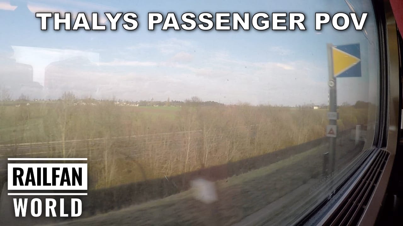 Thalys passenger POV | High speed train entire journey | Lille Europe, France to Brussels, Belgium