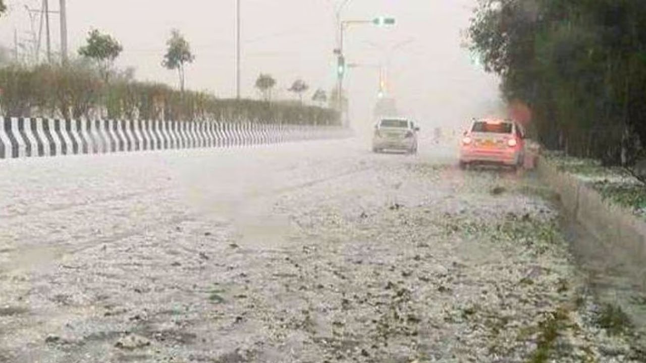 Unusual phenomena for this area! Strong hailstorm hit Telangana! India