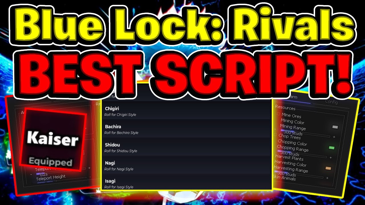 Blue Lock: Rivals Script GUI / Взлом (ОТКАТ, АВТОФЕРМ, ВРАЩЕНИЯ INF И МНОГОЕ ДРУГОЕ) *БЕЗ КЛЮЧА*