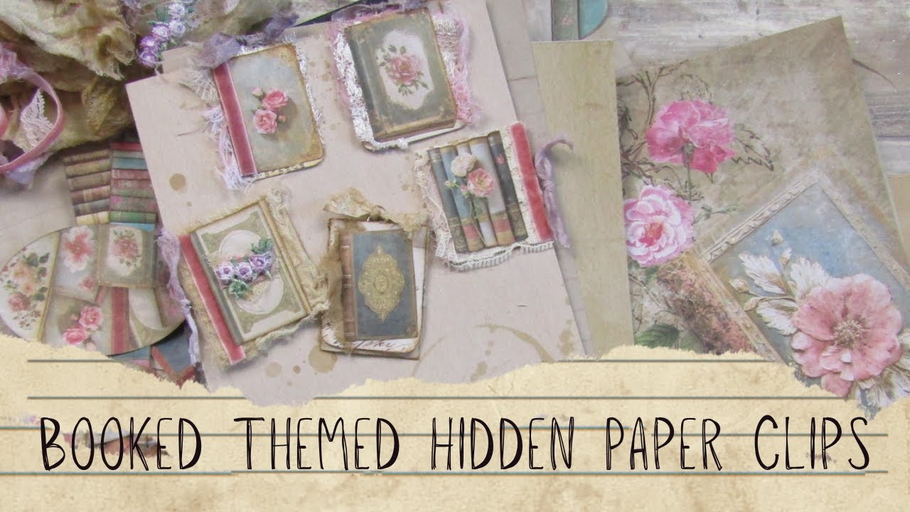 Book Themed Hidden Paper Clips
