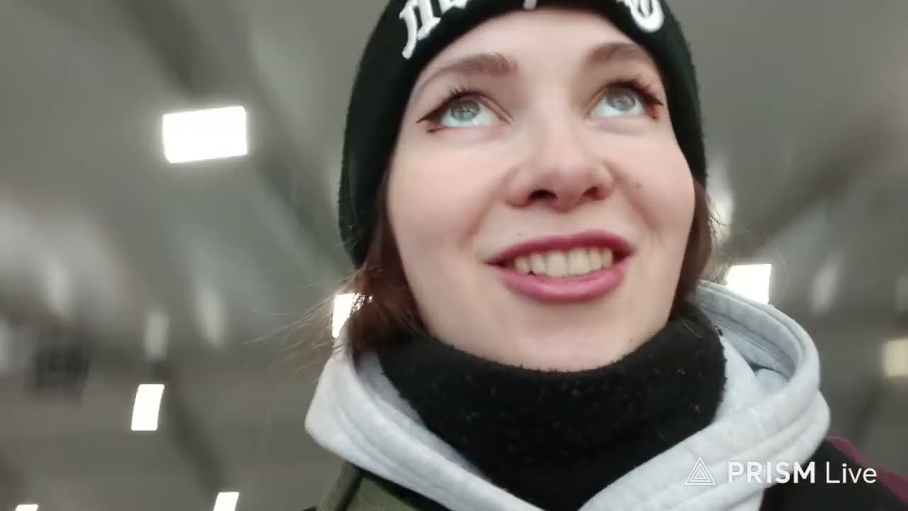 ирл с катка + горка| ice rink & snow slide