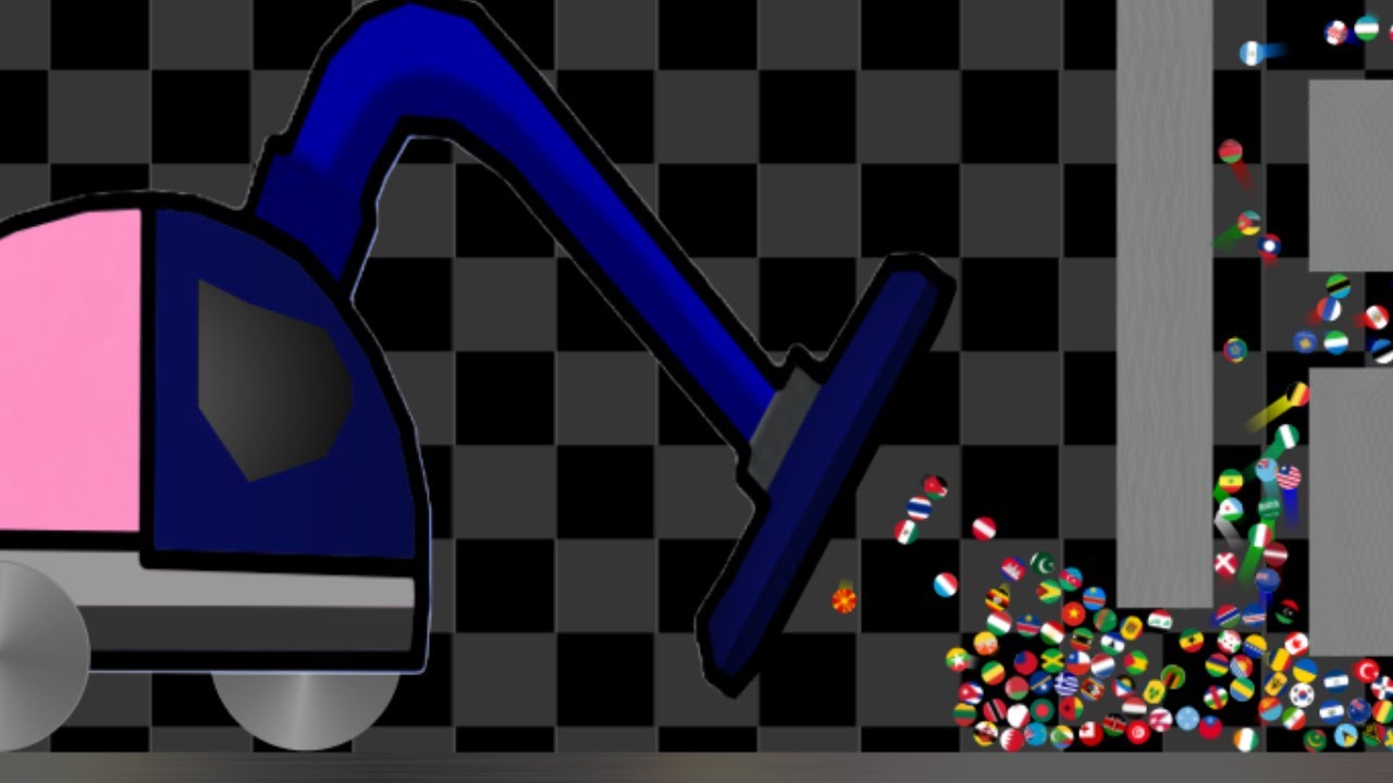 Escape From Vacuum Cleaner - Marble Race Countries Elimination