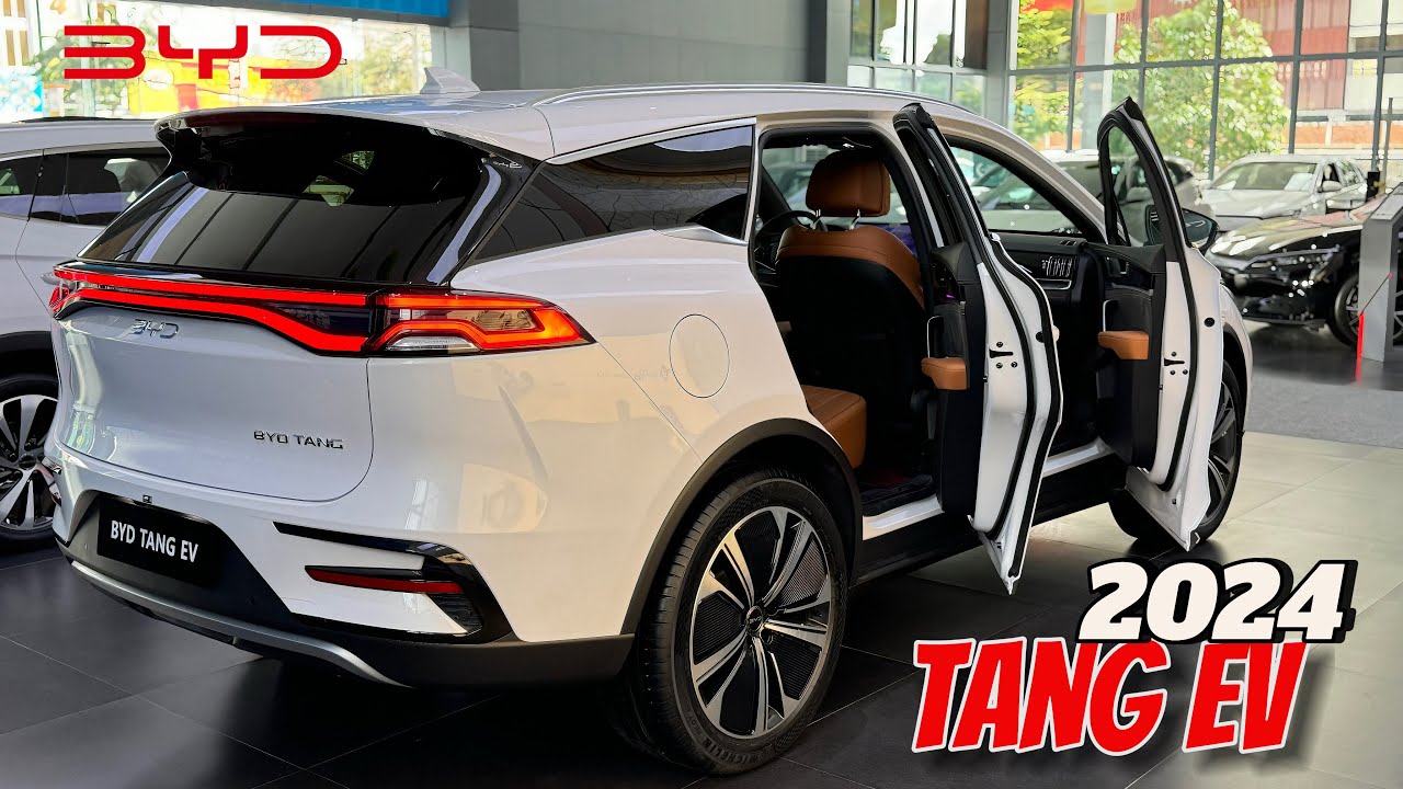 2024 BYD Tang EV - 7seaters Luxury SUV 3Rows | White Exterior and Interior Review Walkaround