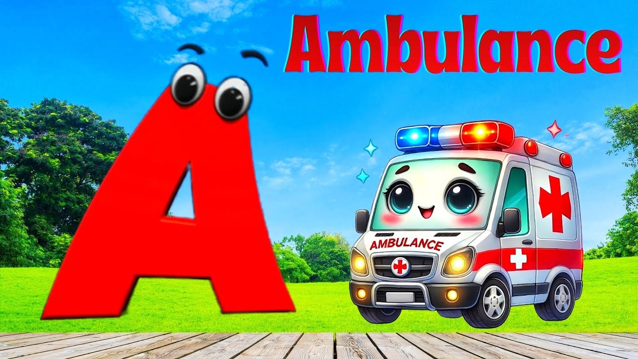 Learn The phonics for Transportation song | for kids education | Nursery rhymes | ABC Alphabet song